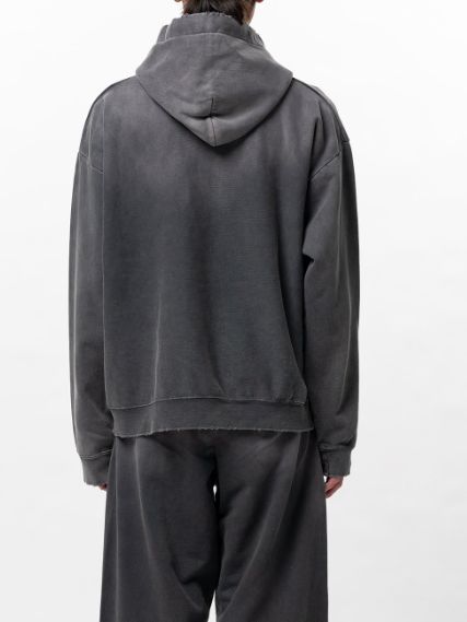 ディストレストフーディ/ パーカー - DISTRESSED HOODIE - BLACK