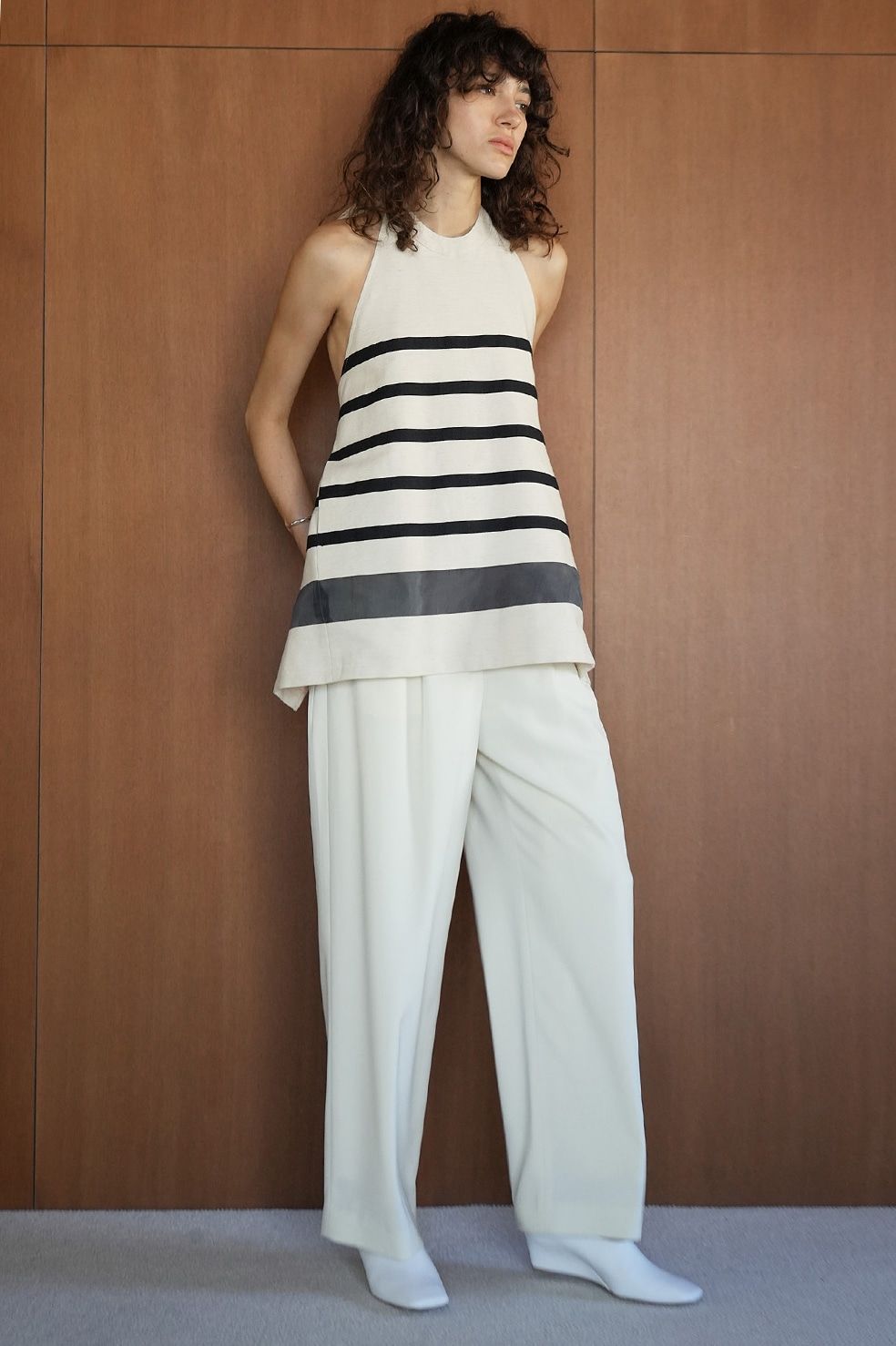 CLANE アイボリーサイズ1 CLANE - 【24SS】ベーシックタックパンツ - BASIC TUCK PANTS