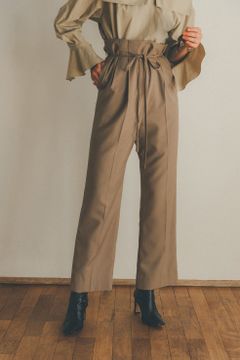 2WAY SUSPENDER PANTS -  BEIGE