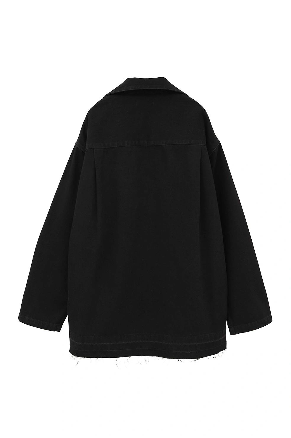 ライトオンス デニムシャツ - DENIM OVER SKIPPER SHIRTS (BLACK)