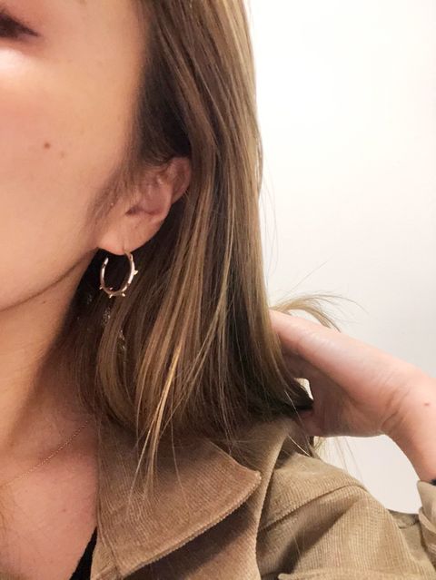 CAREERING × UNDERCOVER 『 薔薇の棘がモチーフのフープピアス』
