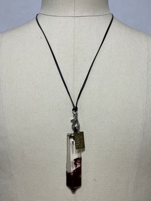 ネックレス - CRYSTAL BLOOD NECKLACE SMALL - COLLABORATION WITH MALCOLM GUERRE