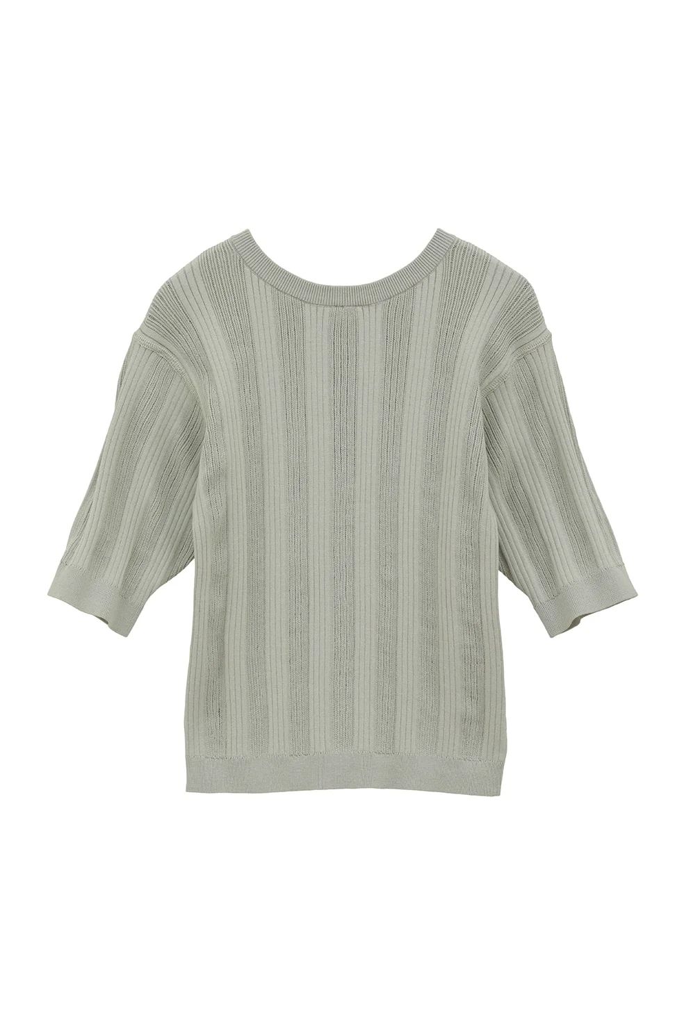 CLANE リブニットカーディガン CLANE - ファイスリブ ニット カーディガン - W FACE RIB KNIT