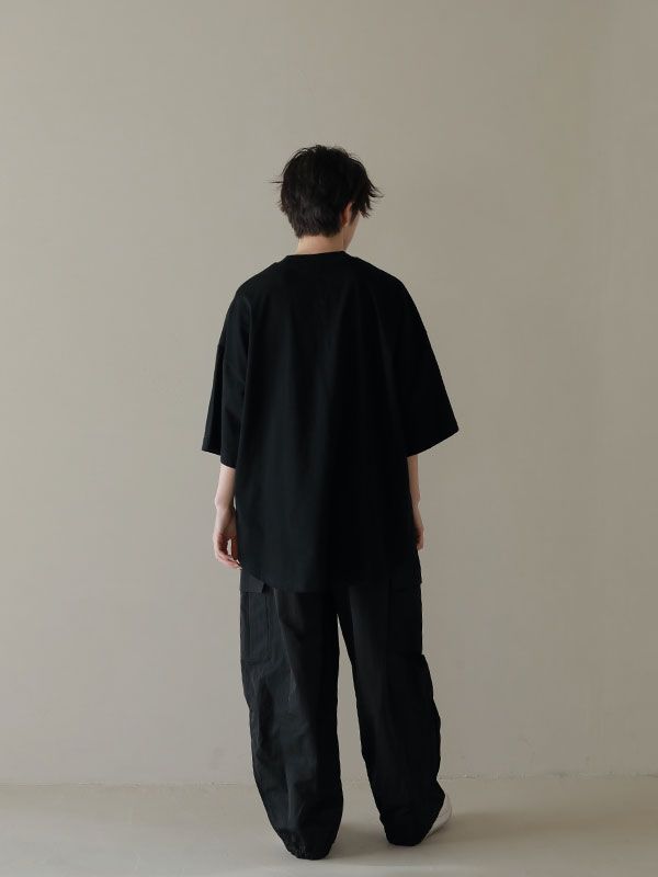 モックネックBigTee - BLACK