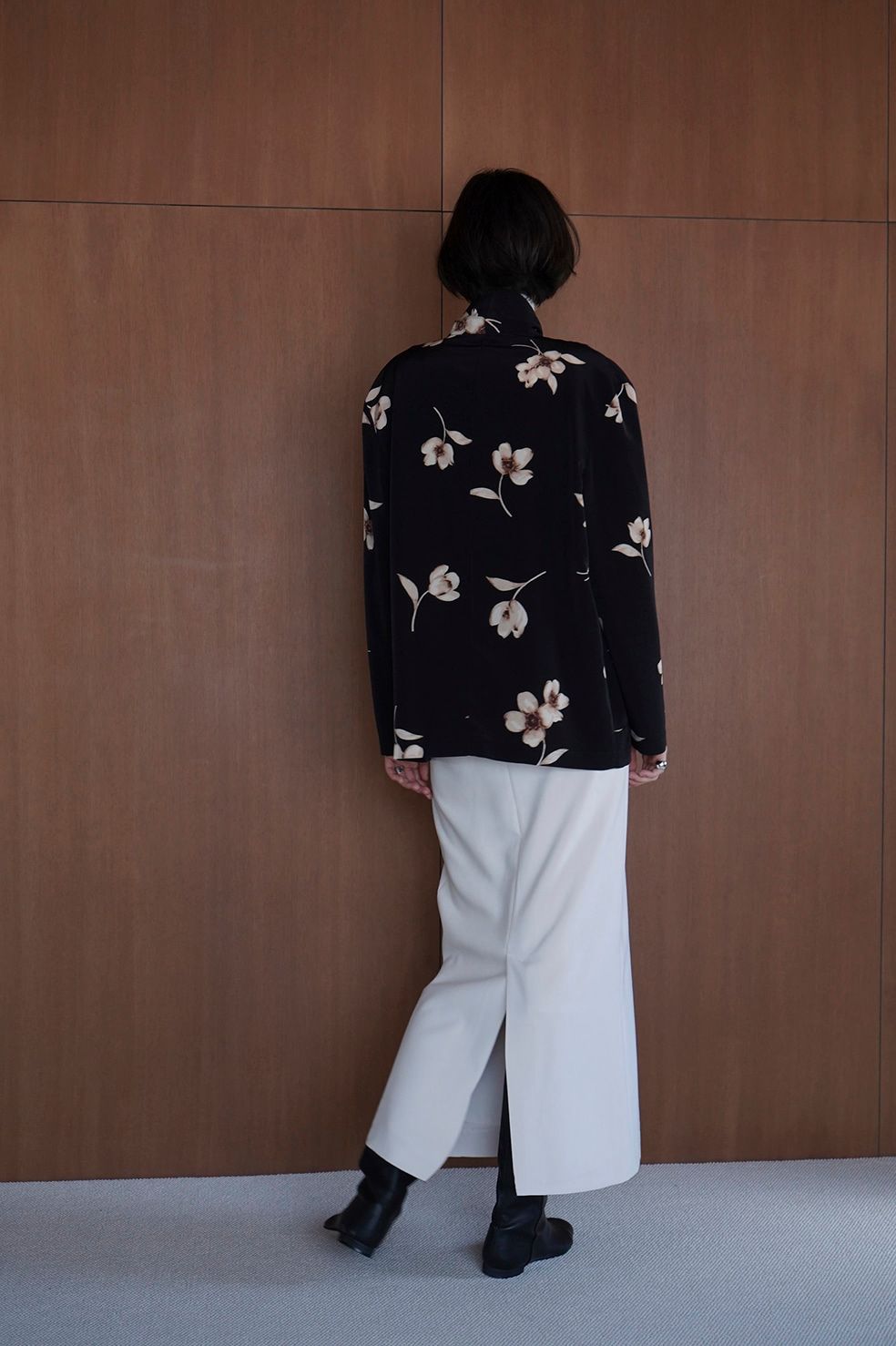アジャスター付きスカート - 2WAY ADJUST LOW WAIST SKIRT - IVORY