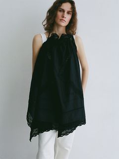 マルチウェイレースコンビラップスカート (BLACK)