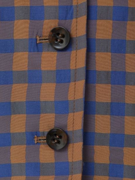 ギンガム チェック ドーム スリーブ シャツ - GINGHAM CHECK DOME SLEEVE SHIRT - MIX