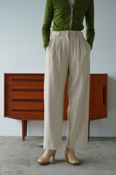 【22AW 2nd】 ベーシックタックパンツ -  BASIC TUCK PANTS - IVORY