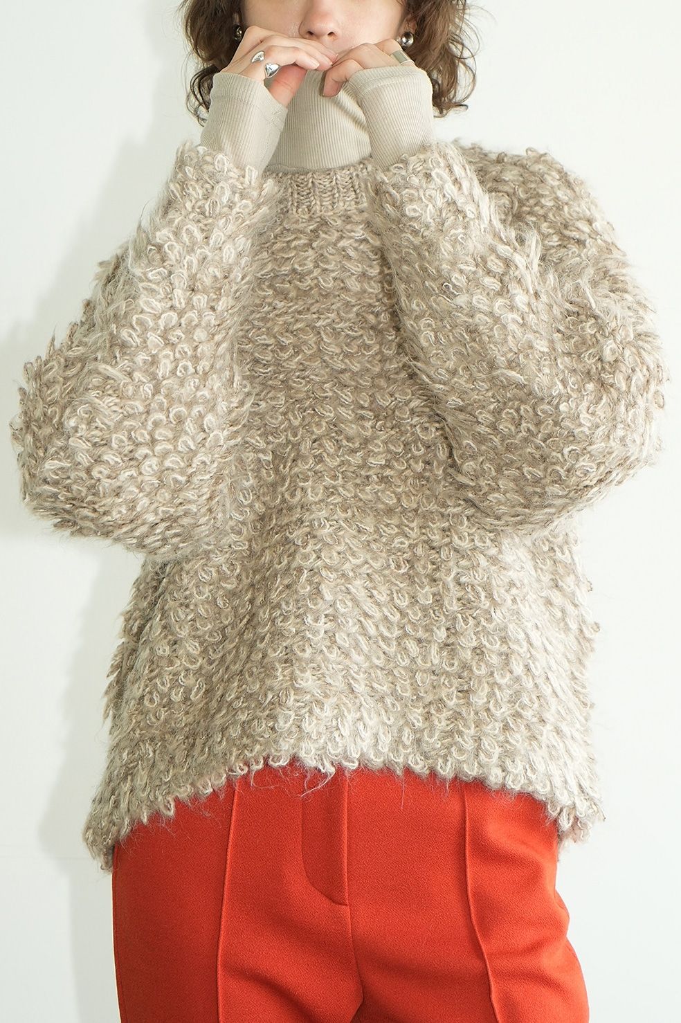 CLANE - ミックス モヘア ニット トップス - MIX LOOP MOHAIR KNIT