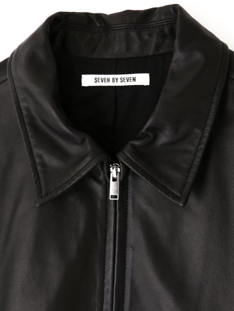 レザーライダースジャケット  - LEATHER RIDERS JACKET - Sheep leather -