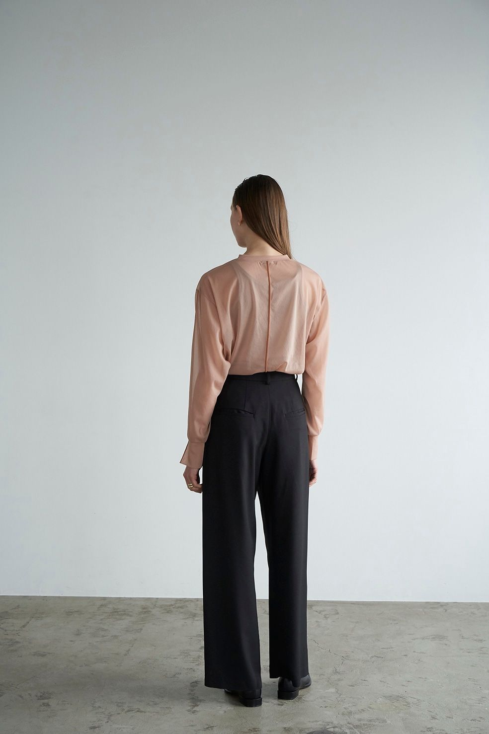 CLANE - LINE SHEER L/S TOPS - PINK | ADDICT WEB SHOP