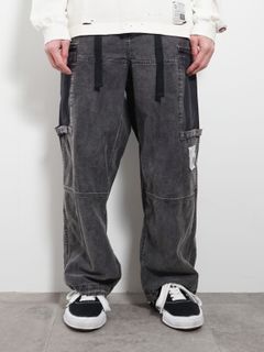 カーゴパンツ - CARGO TROUSERS - BLACK