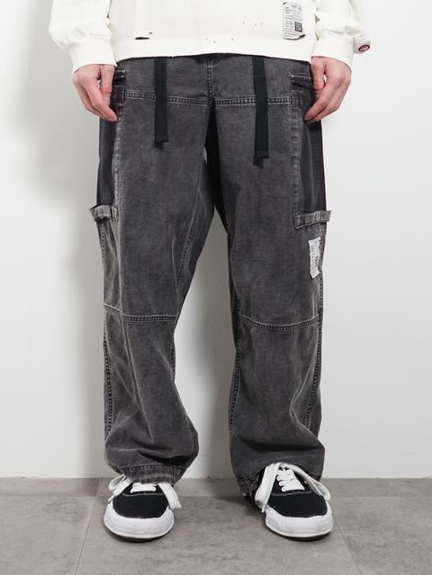 カーゴパンツ - CARGO TROUSERS - BLACK