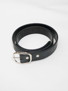 Rooster King & Co., INSIDE OUT LEATHER BELT - インサイドアウトレザー ベルト - BLACK