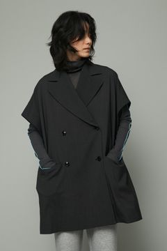 オーバーサイズ ジレ - Over size gillet - GREY