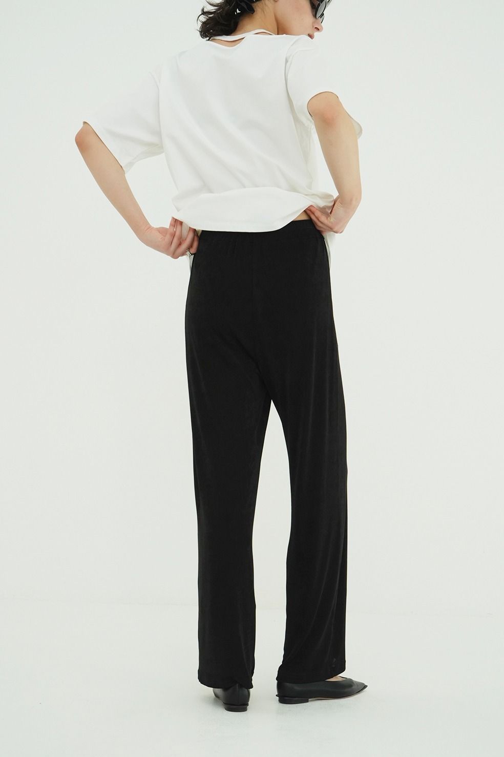 ジャージーパンツ - BRIGHT JERSEY PANTS (BLACK)