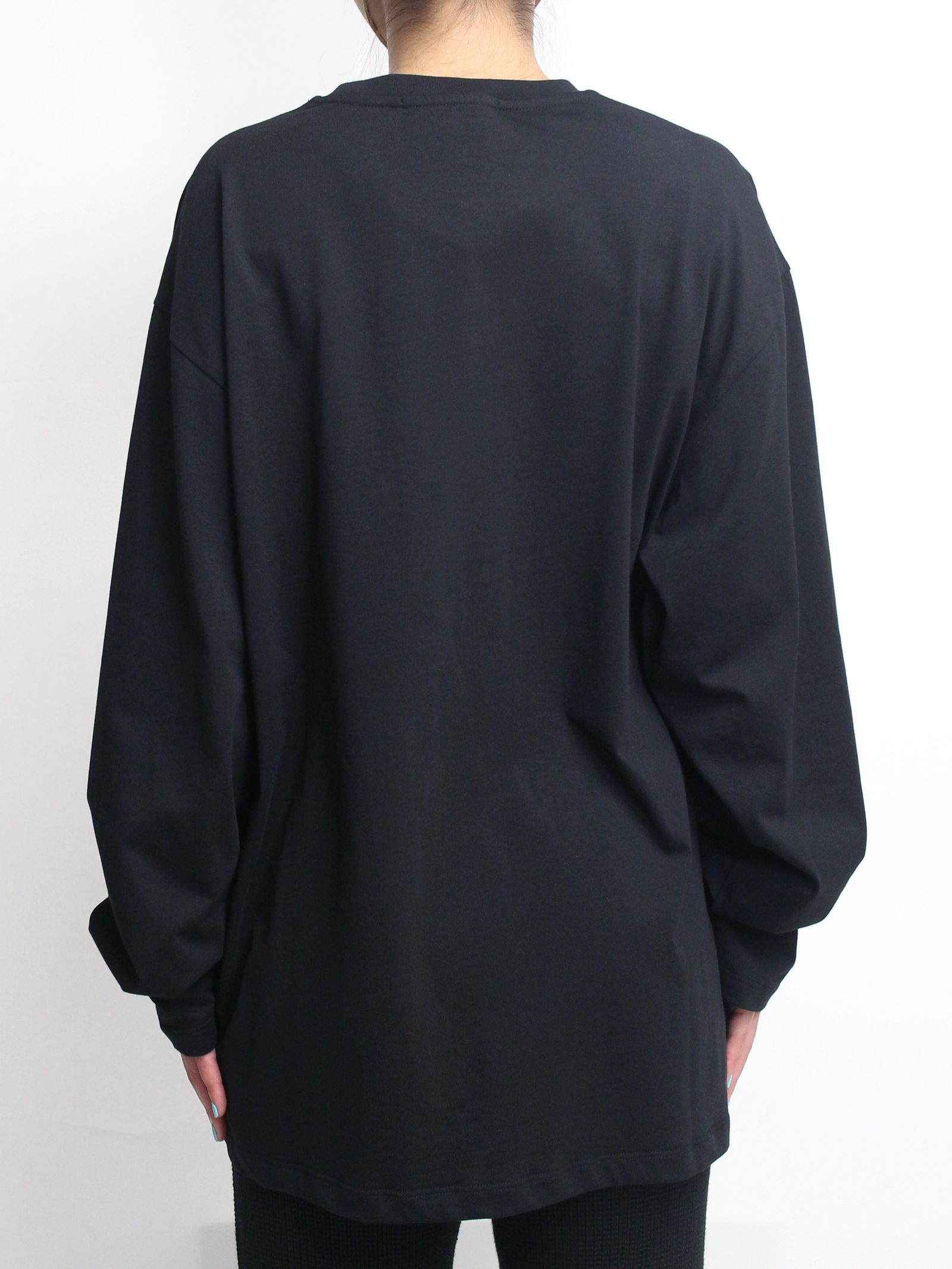 ロゴプリントカットソー - PAINT BRUSHED LOGO T-SHIRTS - BLACK
