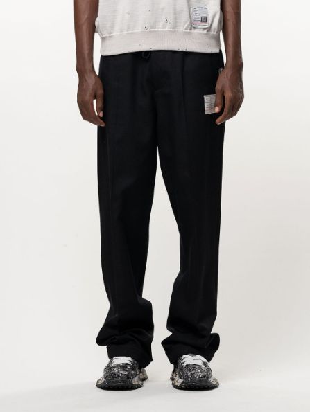 テーラード イージーパンツ - Tailored Easy Pants (BLACK)