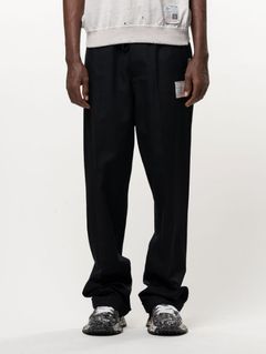 テーラード イージーパンツ - Tailored Easy Pants (BLACK)