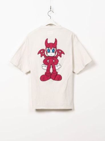バケネコ ポケット ティー - BAKENEKO POCKET TEE (WHITE)