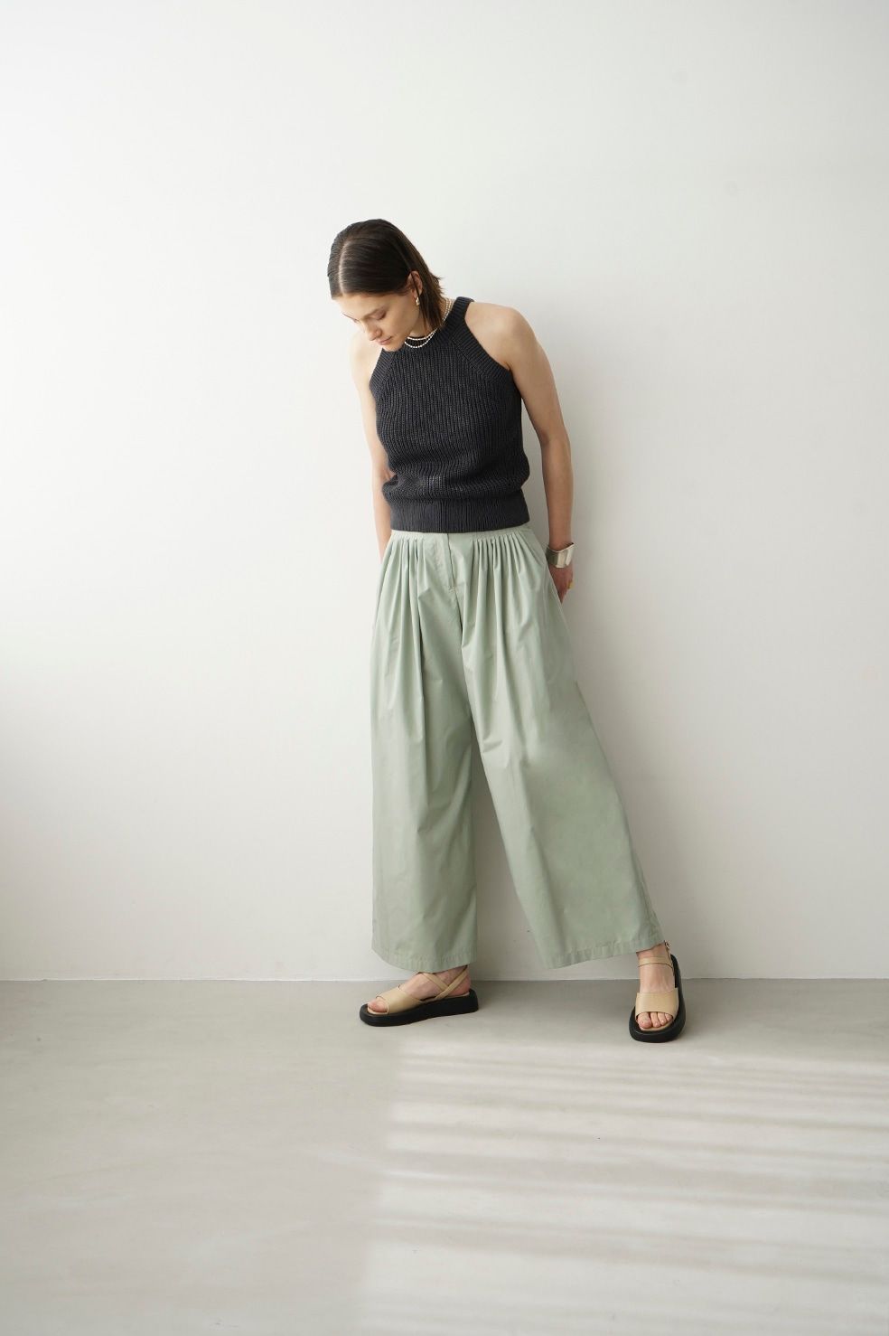 CLANE - タック デザイン ワイド パンツ - TUCK DESIGN WIDE PANTS