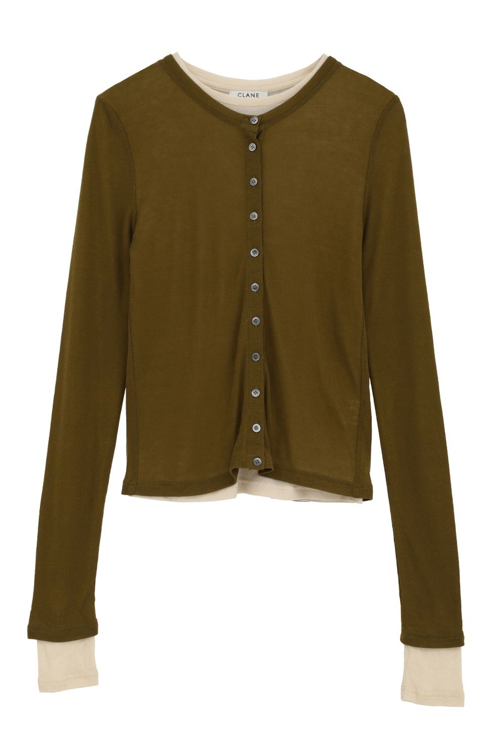 ソフトシアーレイヤードトップス - SOFT SHEER LAYERED TOPS(KHIKI)