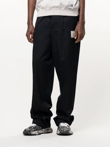 テーラード イージーパンツ - Tailored Easy Pants (BLACK)