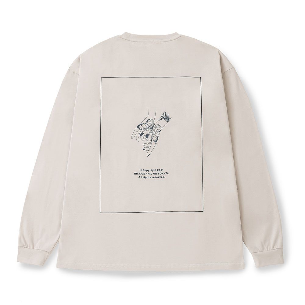 ロゴスリーブカットソー - LONG SLEEVE TATTOO TEE USED IVORY