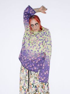 プルオーバーニット  - PULLOVER KNIT - COLLABORATION WITH rurumu:PURPLE