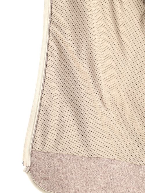 ニットブルゾン - "KNIT BLOUSON - Alpaca/Wool -" BEIGE