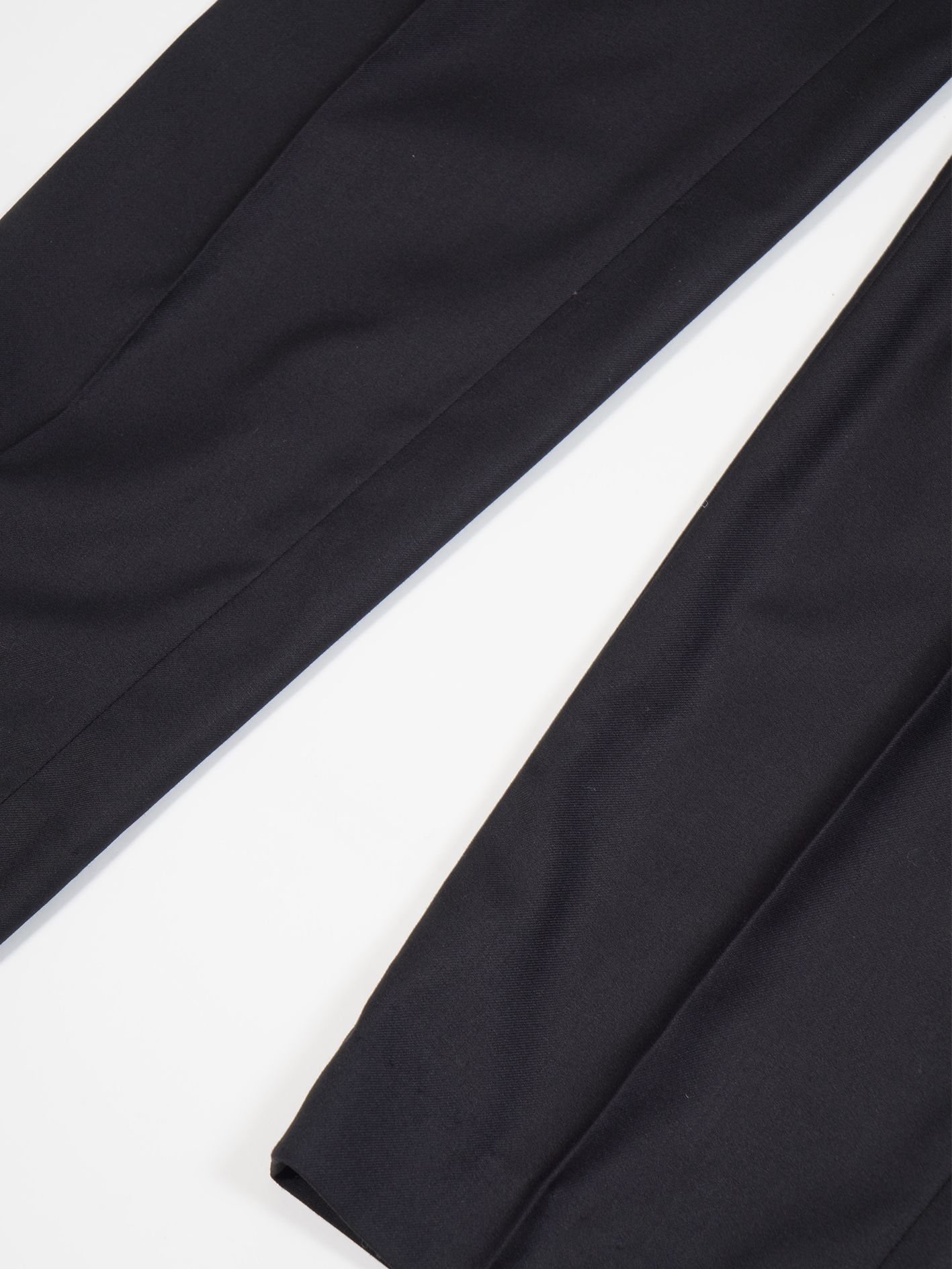T/Rギャバストレッチ 2タックパンツ - 2 Tuck Pants - BLACK