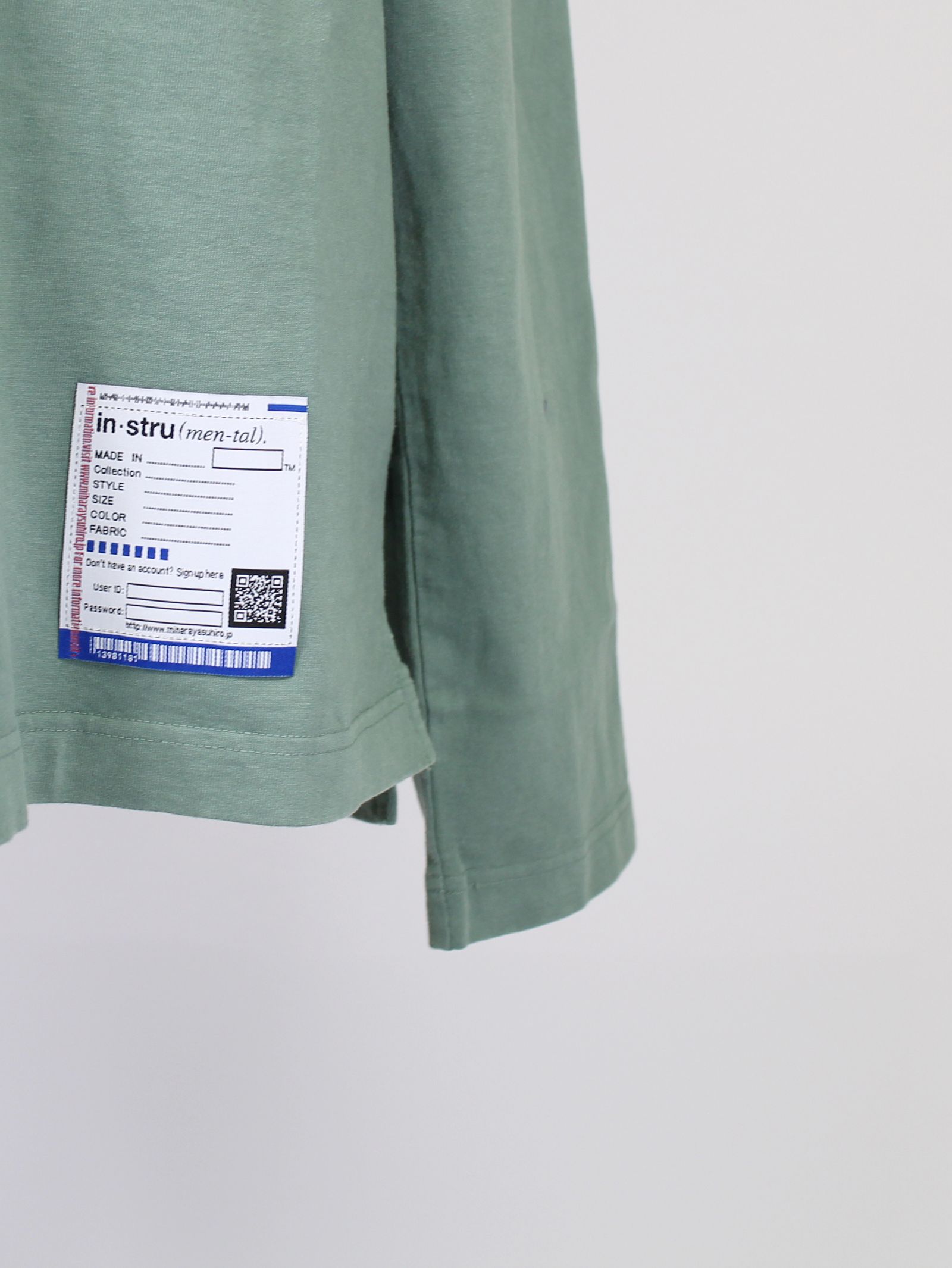 in・stru(men-tal). ヘビーウェイトロングスリ―ブカットソー - Heavy Weight L/S T-shirt - GREEN