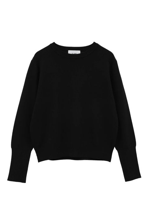 【25AW】 ベーシック コンパクト ニット トップス - BASIC COMPACT KNIT TOPS (BLACK)
