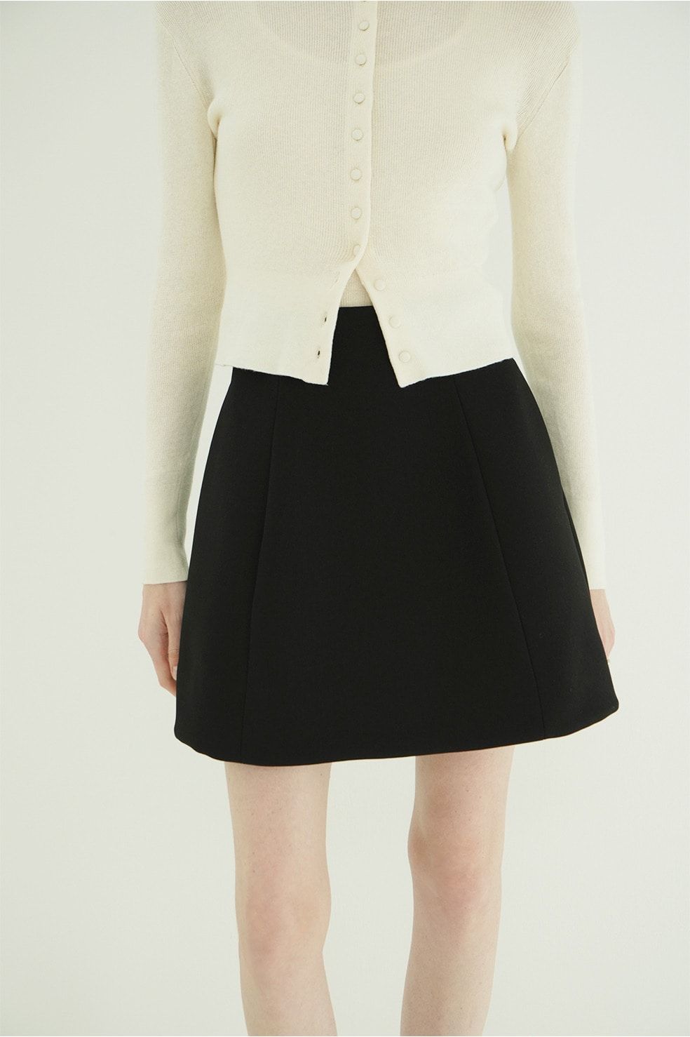 コンストラクティブミニスカート - CONSTRUCTIVE MINI SKIRT (BLACK)