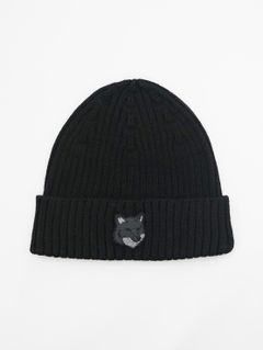ニットキャップ - BOLD FOX HEAD BEANIE - BLACK