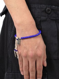GLASS BEADED BRACELET- グラスビーズブレスレット - BLUE