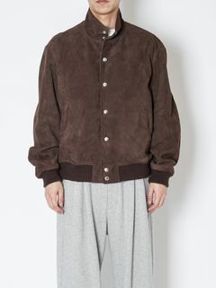 スウェードボンバージャケット - SUEDE BOMBER JACEKT(BROWN)