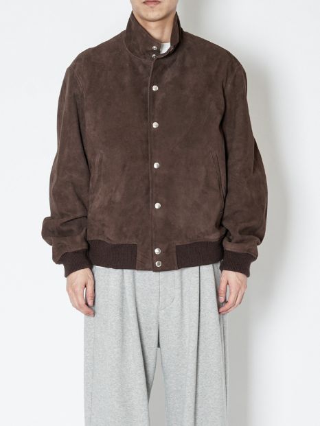 スウェードボンバージャケット - SUEDE BOMBER JACEKT(BROWN)