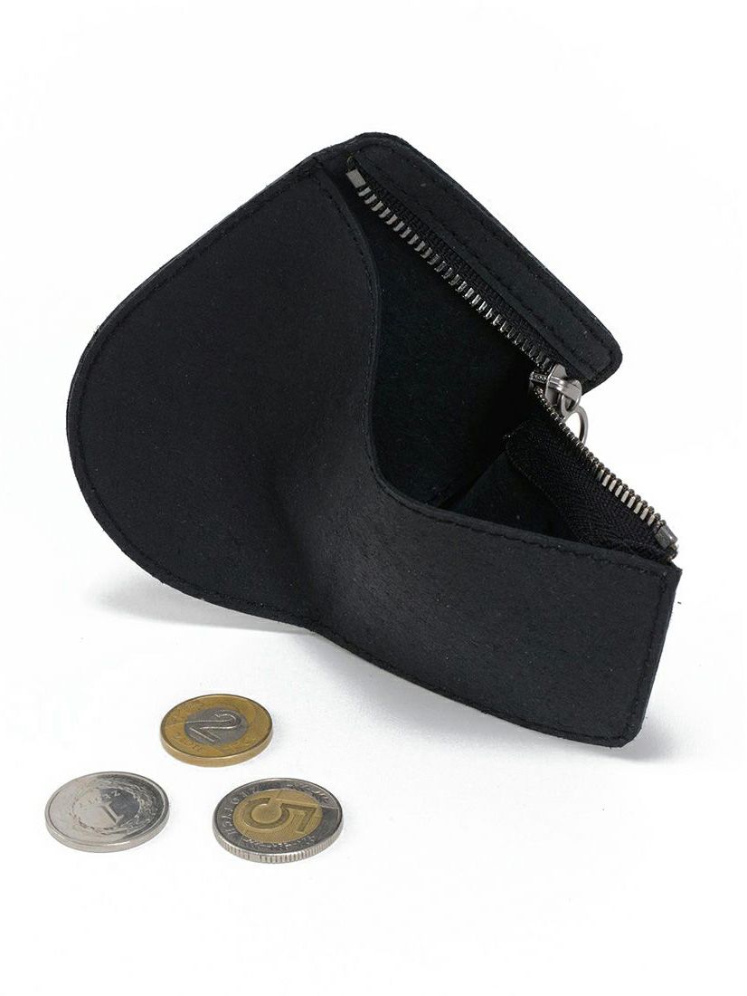 Zippered Coin Purse Eco Leathe - 財布 / ウォレット