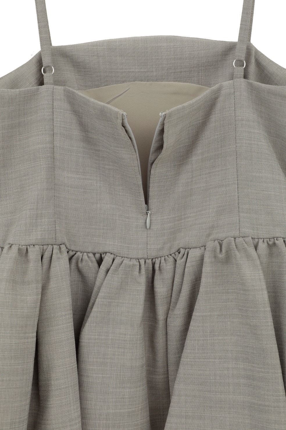 オールインワン -  PEPLUM LAYERED ALL IN ONE (GRAY)