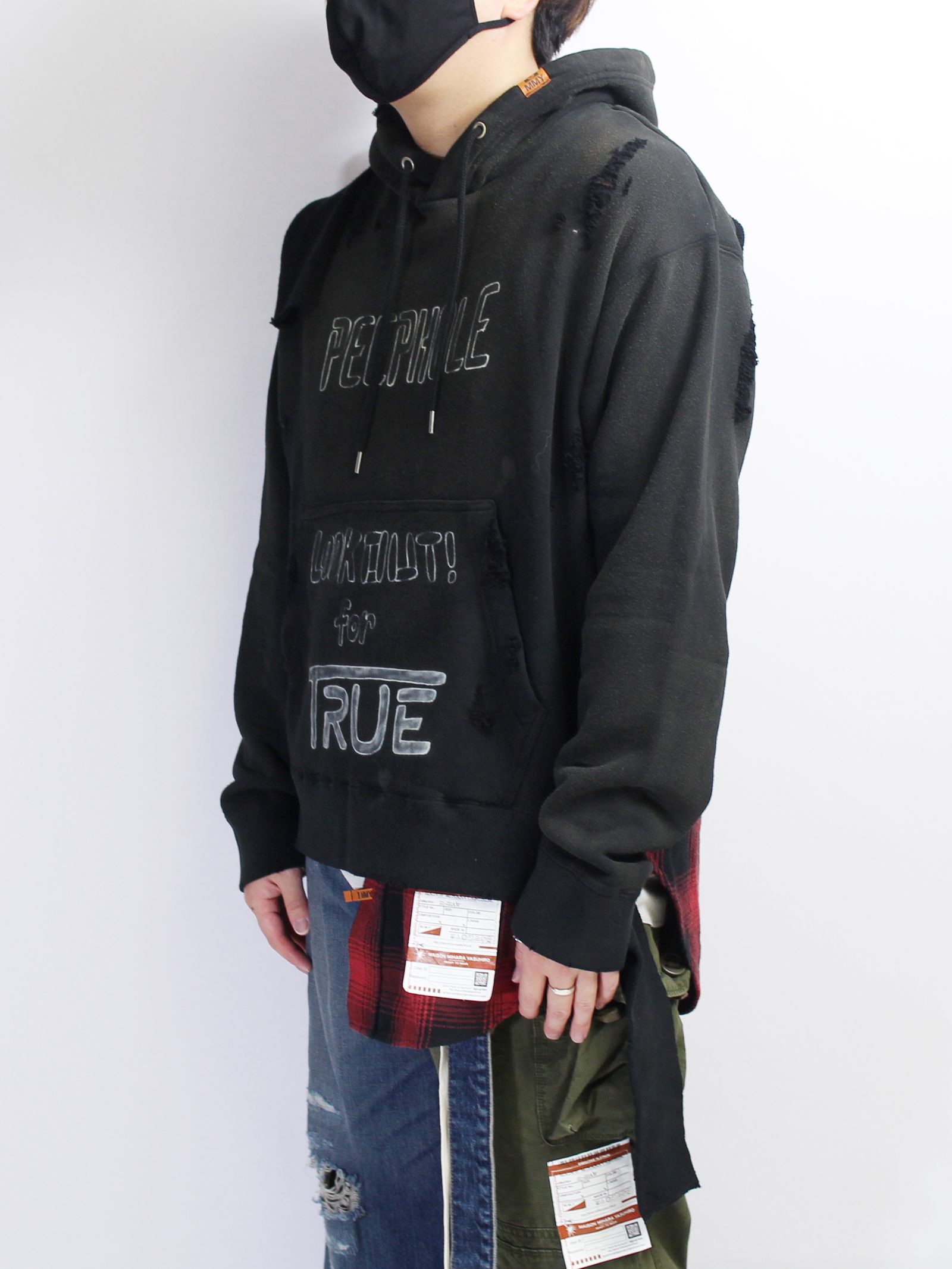 【MIHARA YASUHIRO】Shirt Combined Zip-up Hoodie Dress 送料込 Maison MIHARA YASUHIRO ONLINE STORE（ミハラヤスヒロ