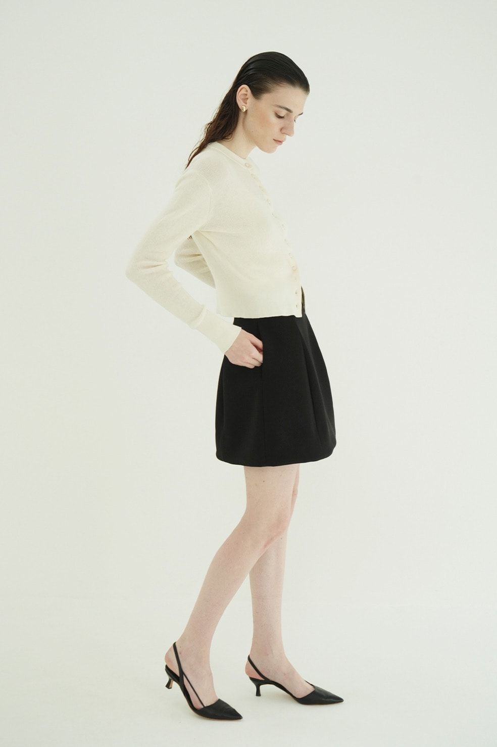 コンストラクティブミニスカート - CONSTRUCTIVE MINI SKIRT (BLACK)