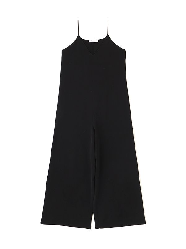 キャミソールニットオールインワン - BLACK