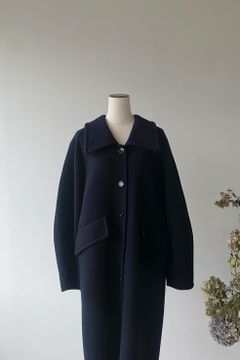 アーチスリーブ リバー コート -  ARCH SLEEVE REVER COAT - NAVY