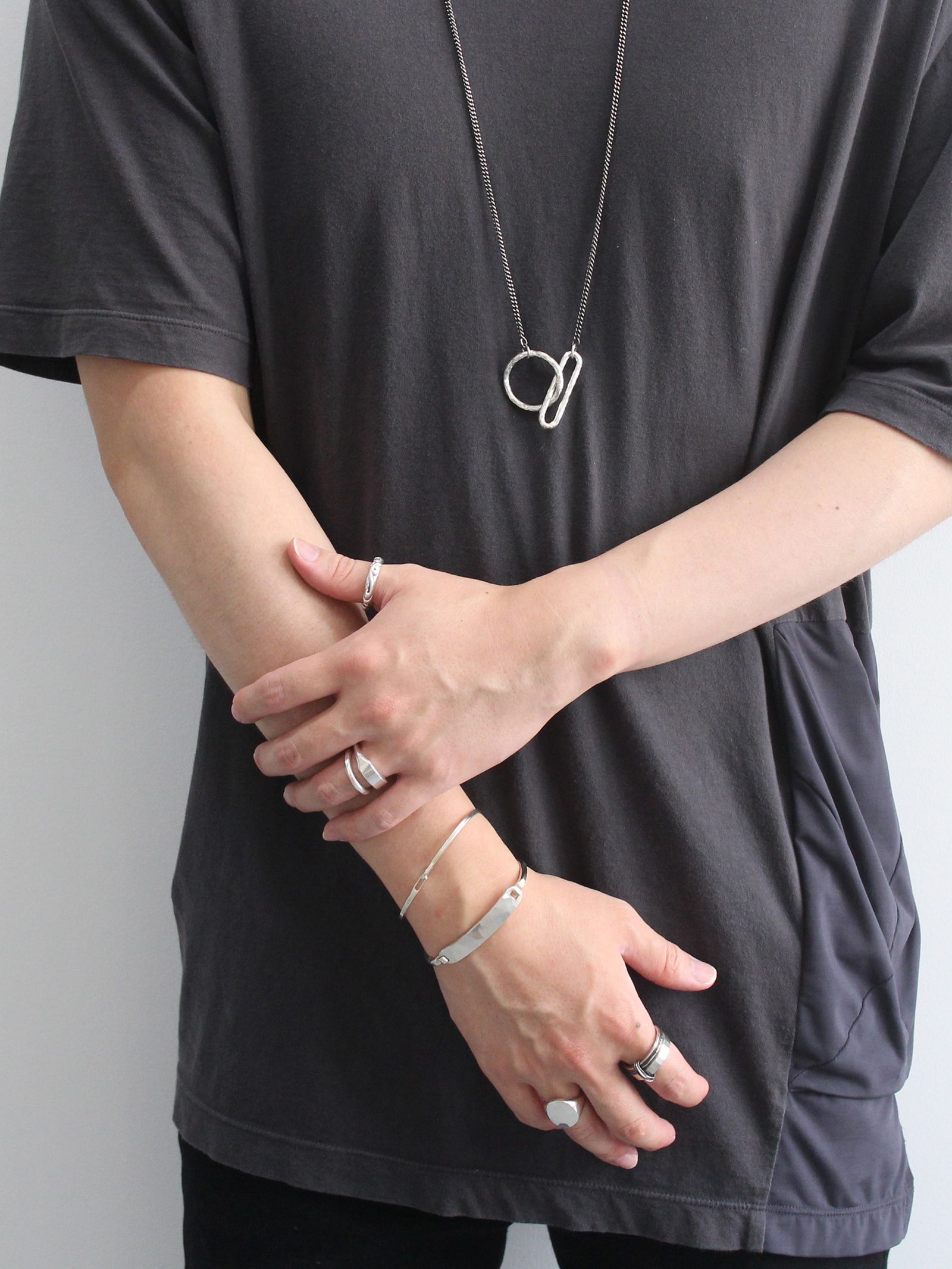 WERKSTATT:MUNCHEN - ネックレス ハンマード - necklace hammered link