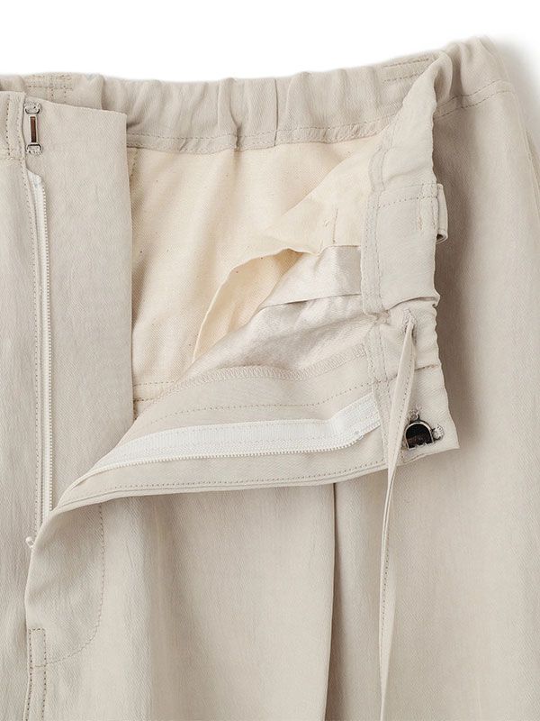 バックサテンリラクシーカーゴパンツ (GREIGE)