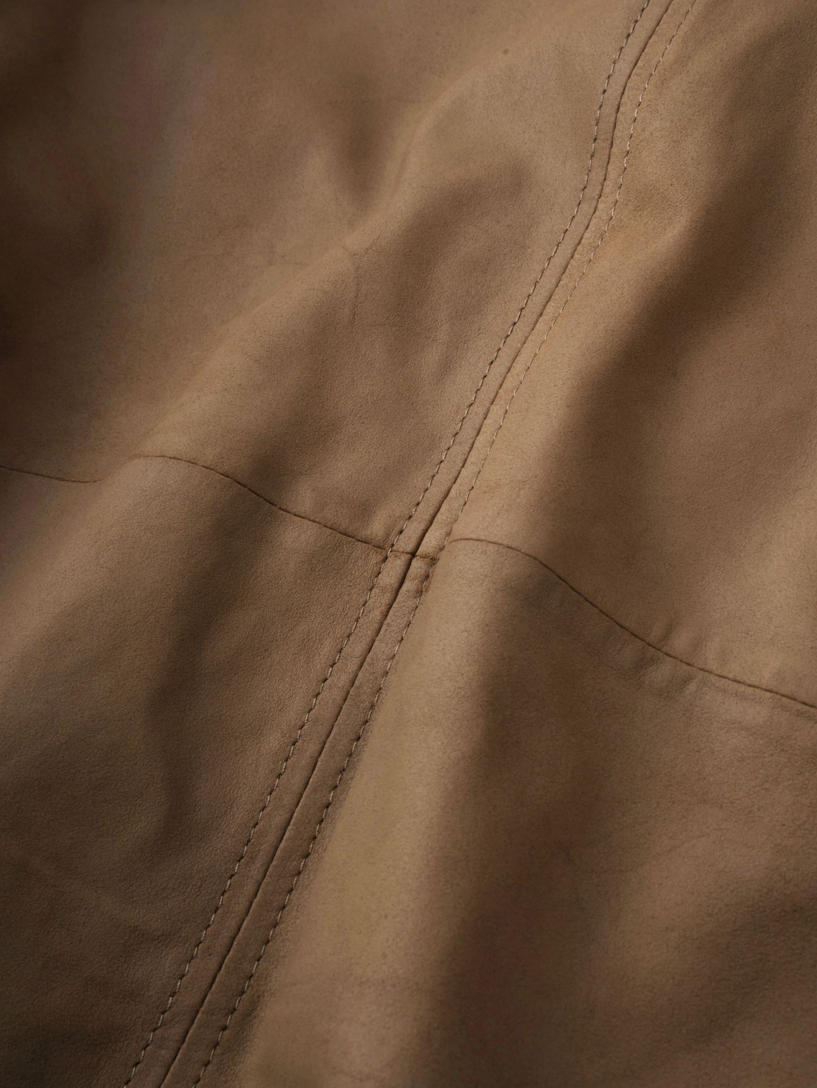 LETHAER PULLOVER SHIRTS - Goat leather - GREY