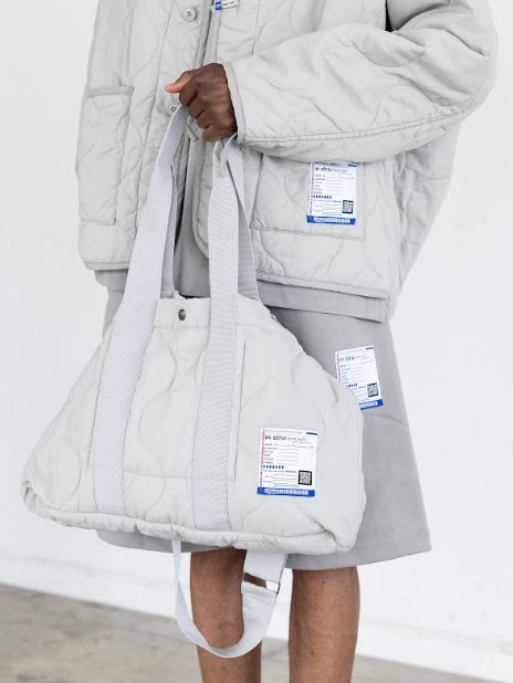 リップストップキルトバッグ - RIPSTOP QUILT  BAG - GREY