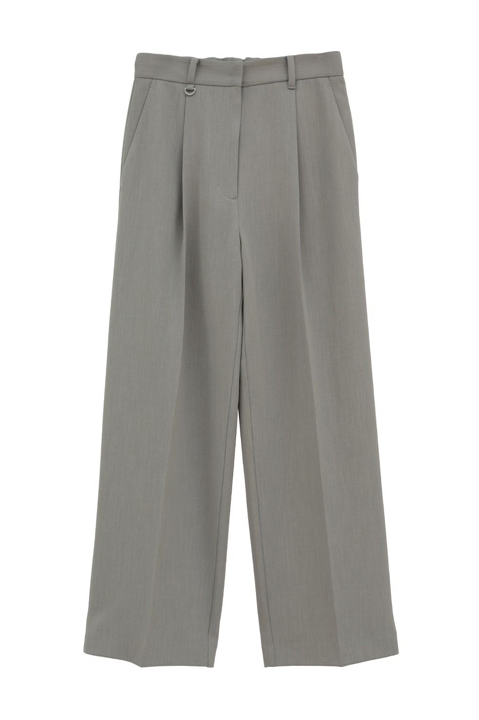 ツーウェイタックストレートパンツ - 2WAY TUCK STRAIGHT PANTS (GREY)