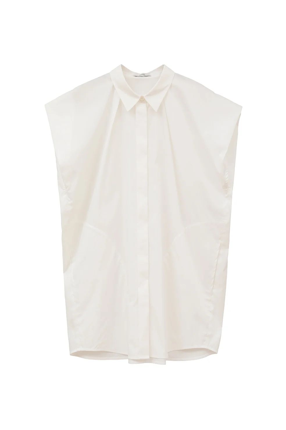 CLANE - ニュアンス ショルダーロングシャツ - NUANCE SHOULDER